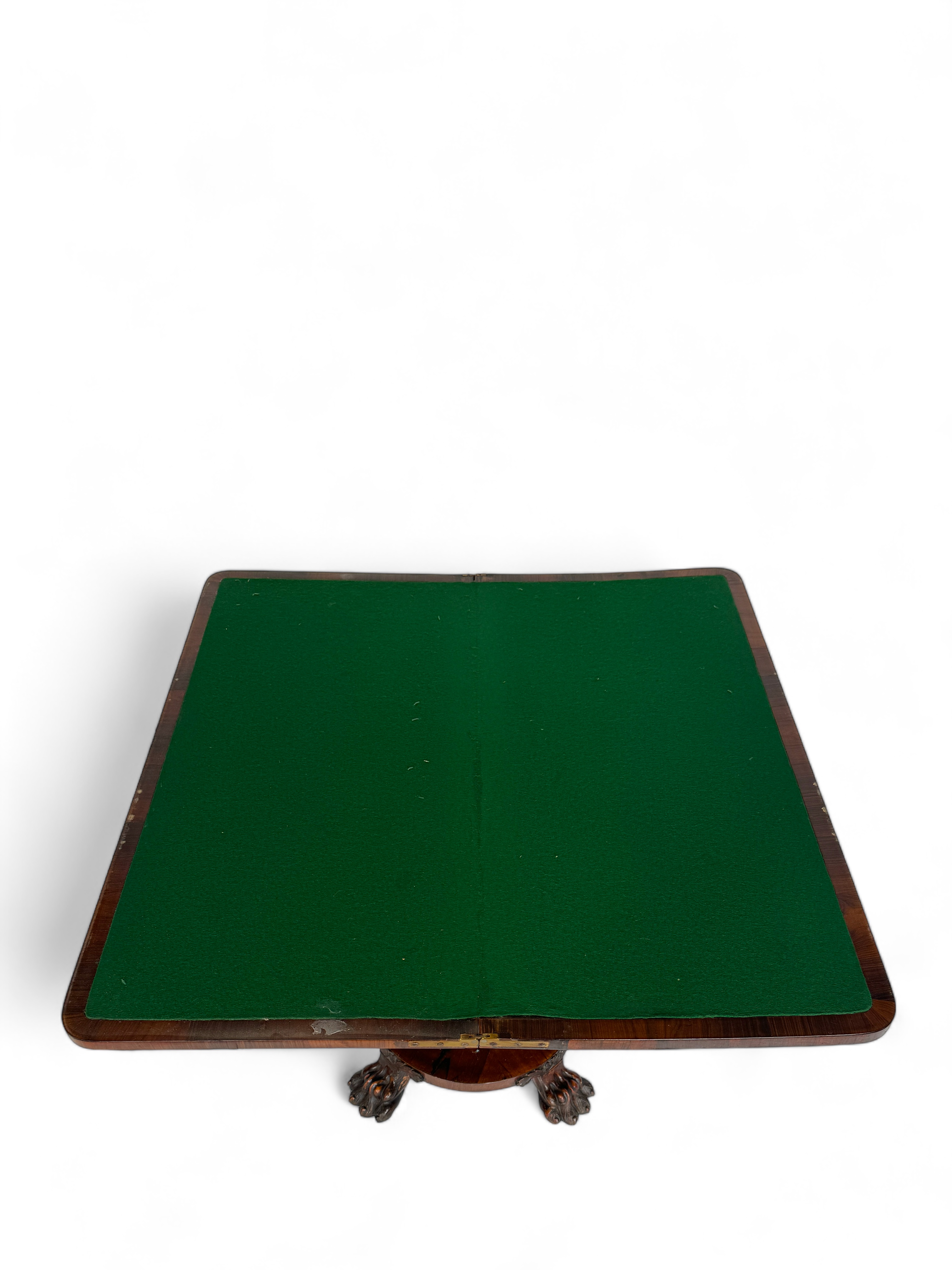 A Victorian rosewood card table - Image 5 of 5