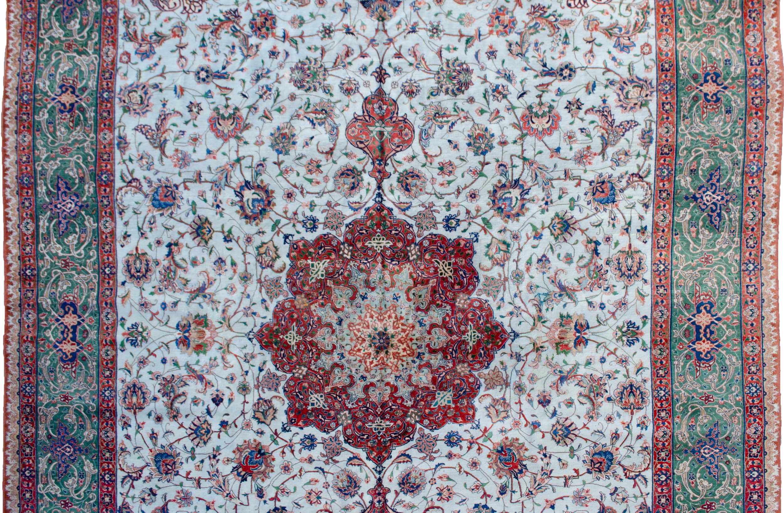 A vintage Tabriz carpet, North West Persia, circa 1980 - Image 7 of 8