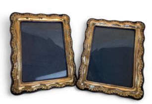 A pair of Victorian style silver photograph frames, Keyford Frames Ltd, 1989