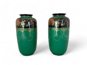 A pair of early 20th century Japanese Noritake vases