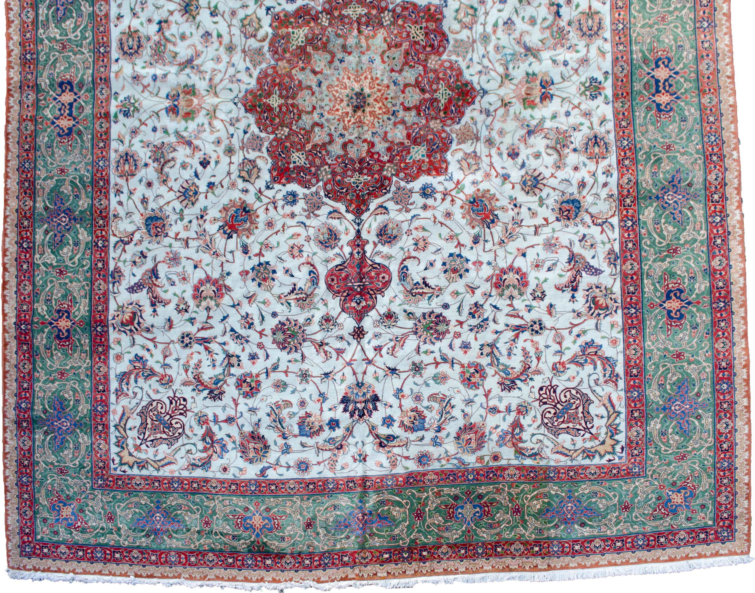 A vintage Tabriz carpet, North West Persia, circa 1980 - Image 8 of 8