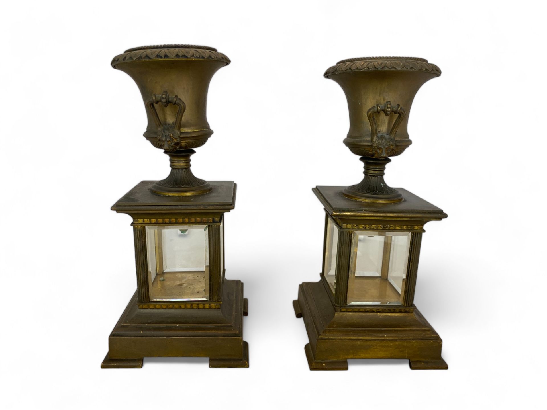 A pair of 19th century gilt bronze chimney ornaments - Image 2 of 12