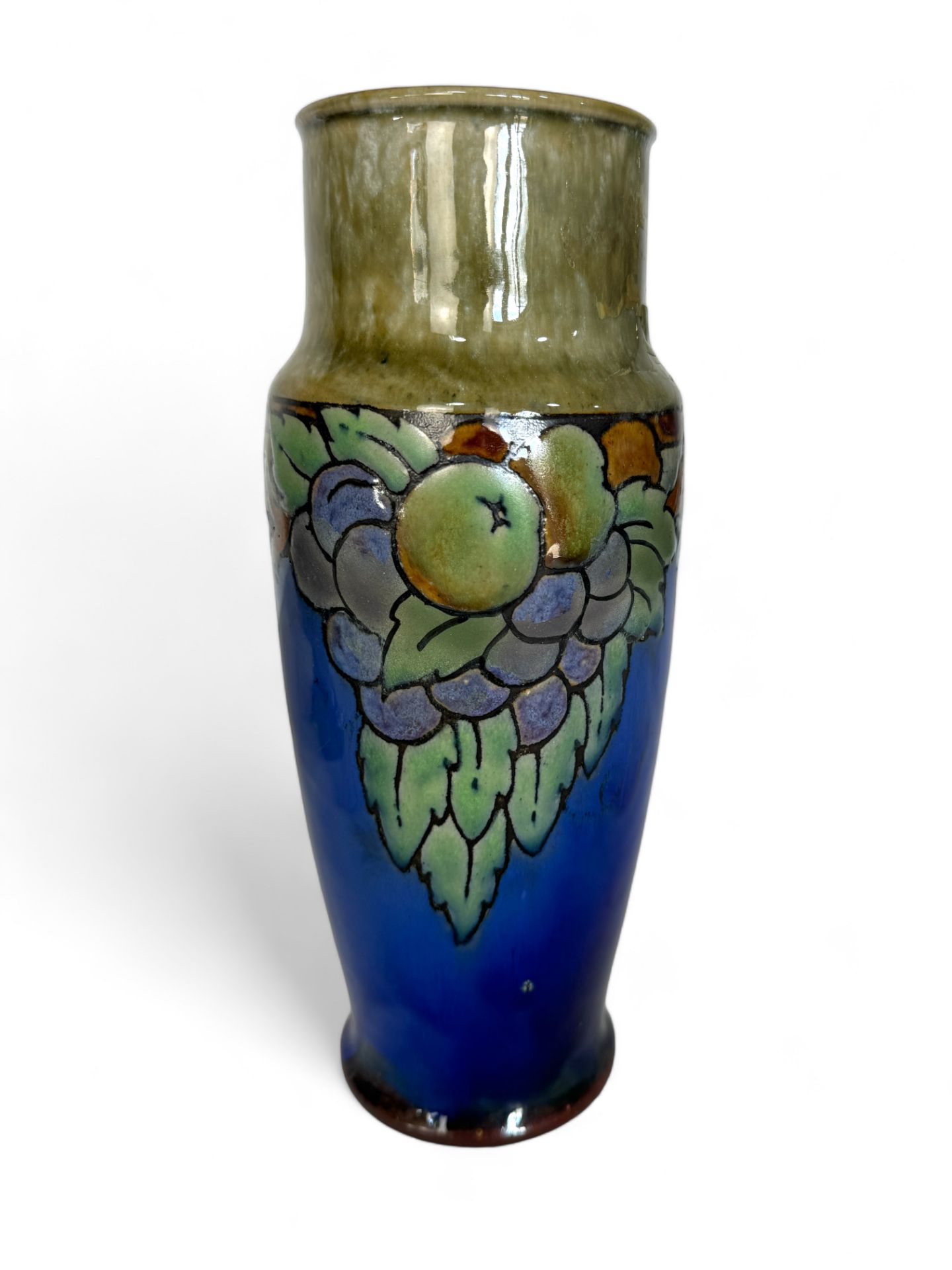 Two similar Royal Doulton vases and a similar footed fruit bowl - Image 5 of 7