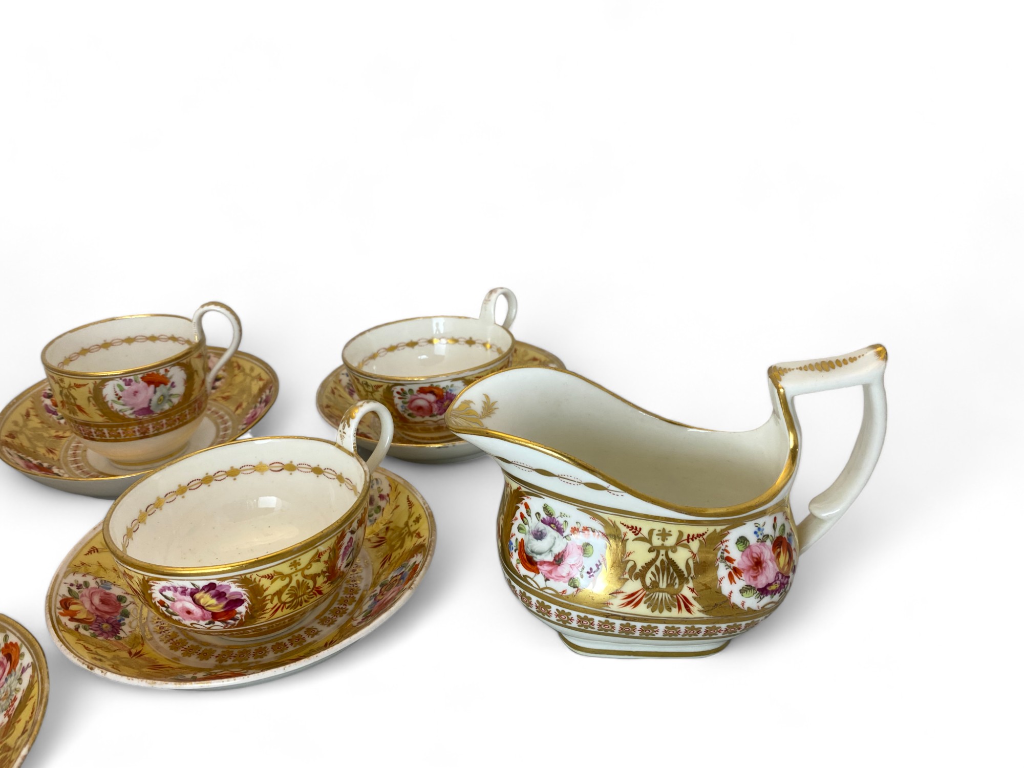 An early 19th century Coalport floral decorated part tea service - Image 2 of 10