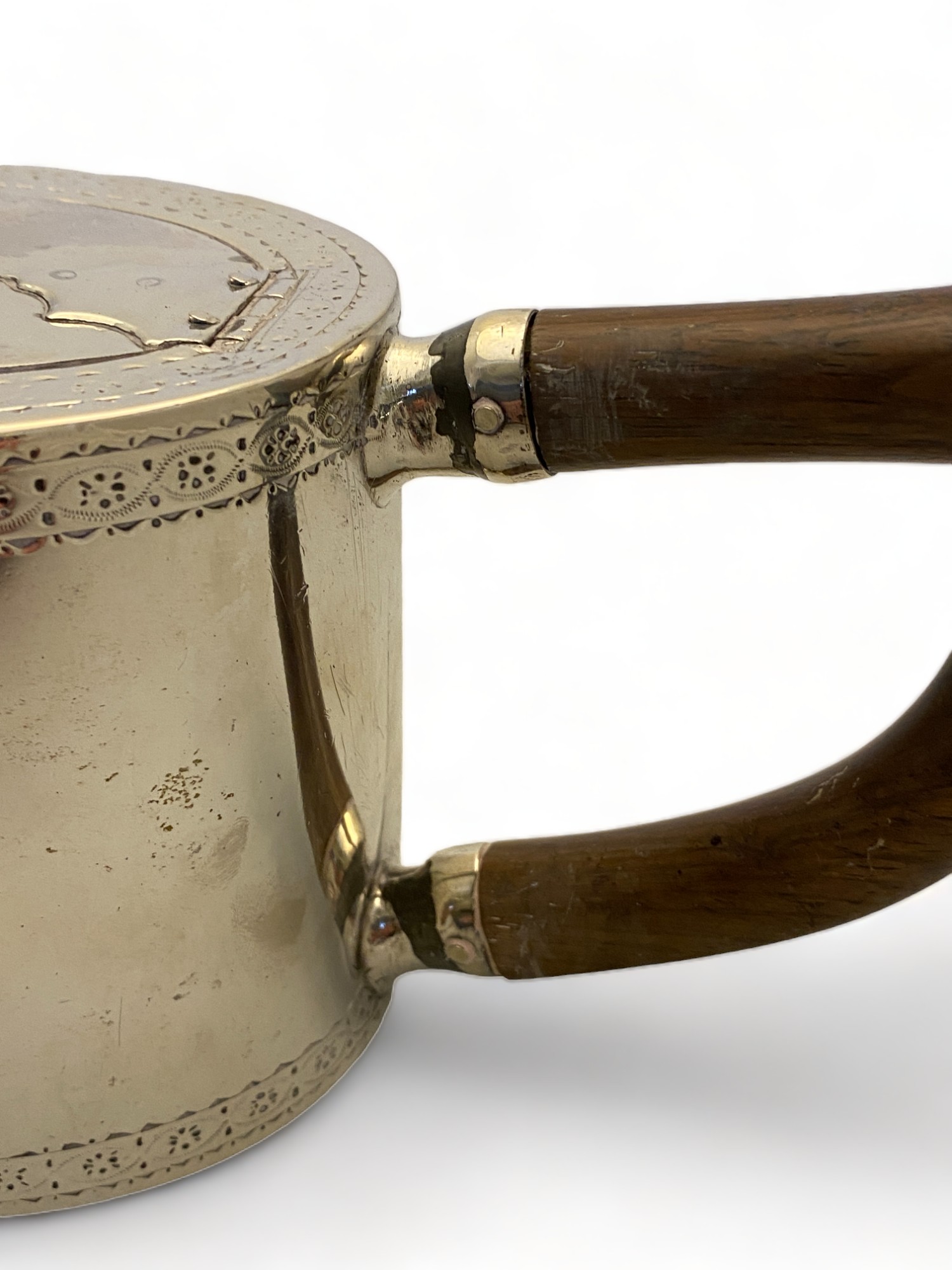 A George III silver teapot, Aldridge and Green, London, 1777 - Image 7 of 7
