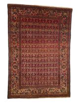 A silk and wool Kashan, Central Persia, circa 1940