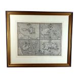 Two framed antique maps of the Channel Islands