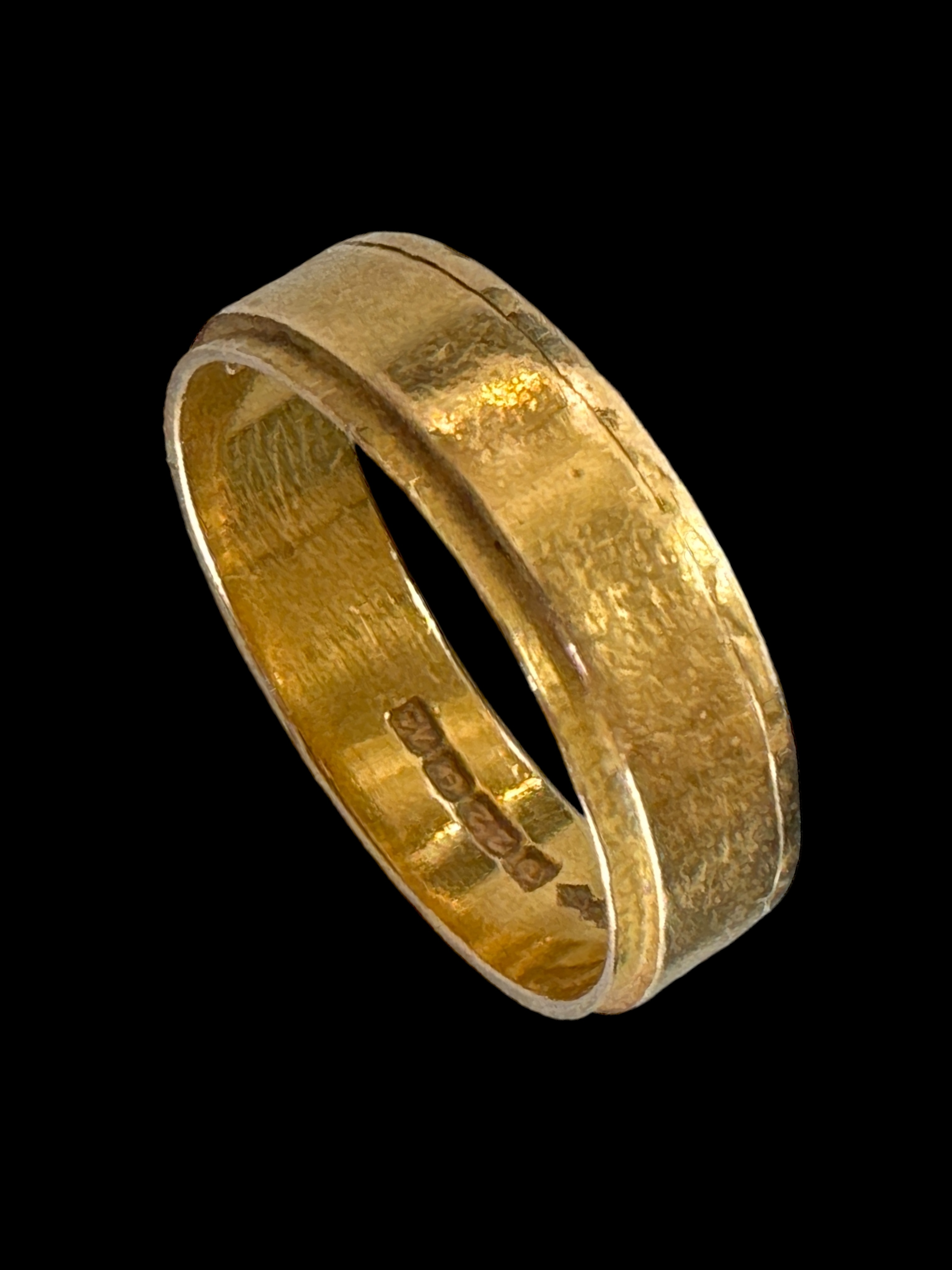 Three gold wedding bands, all 22ct, Birmingham hallmarks - Image 2 of 4