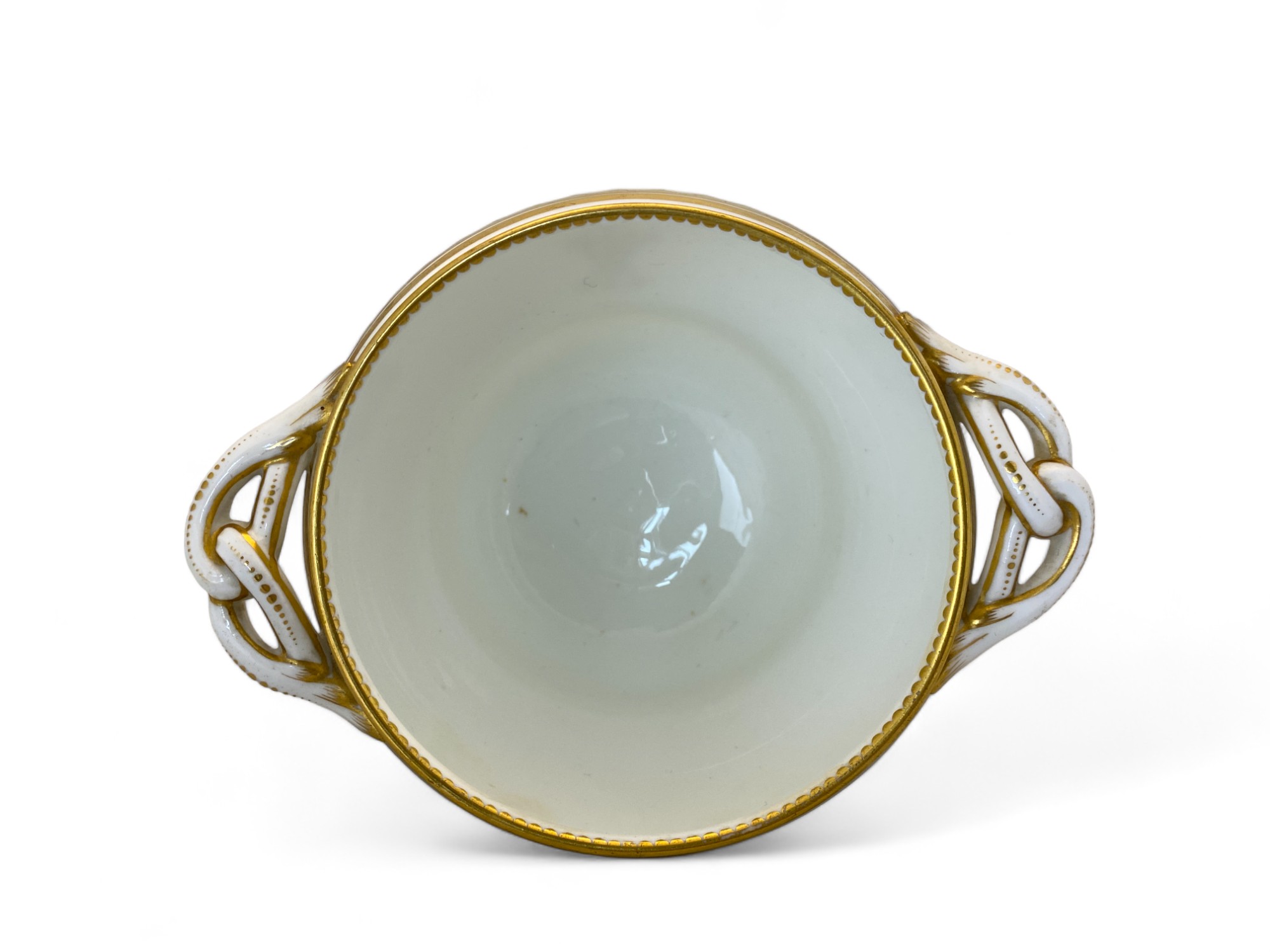 Of Royal Interest: A Mortlock China of Regent St white porcelain and gilt sugar bowl made for Queen - Image 6 of 7
