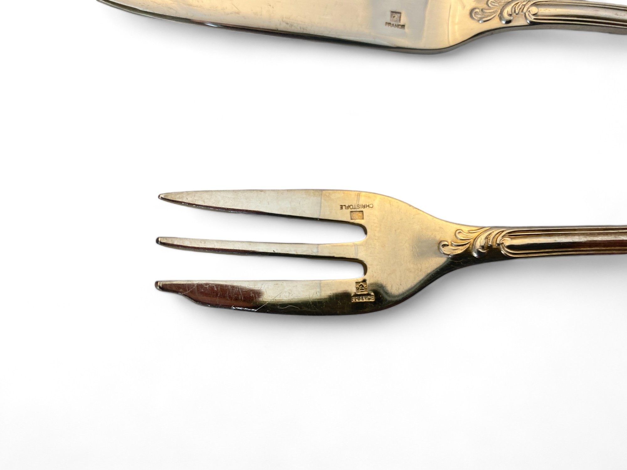 An extensive composite canteen of mostly silver plated Marly pattern cutlery by Christofle, Paris - Image 28 of 99
