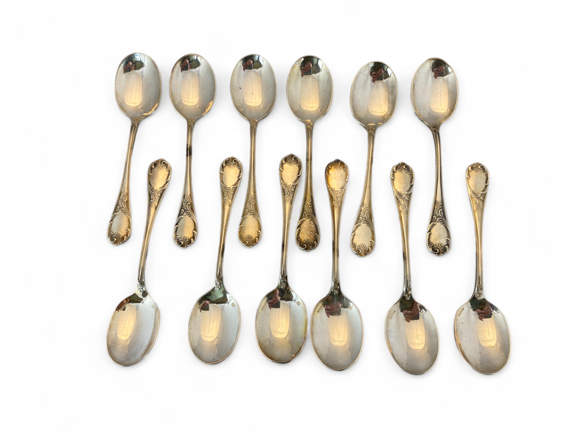 An extensive composite canteen of mostly silver plated Marly pattern cutlery by Christofle, Paris - Image 25 of 99