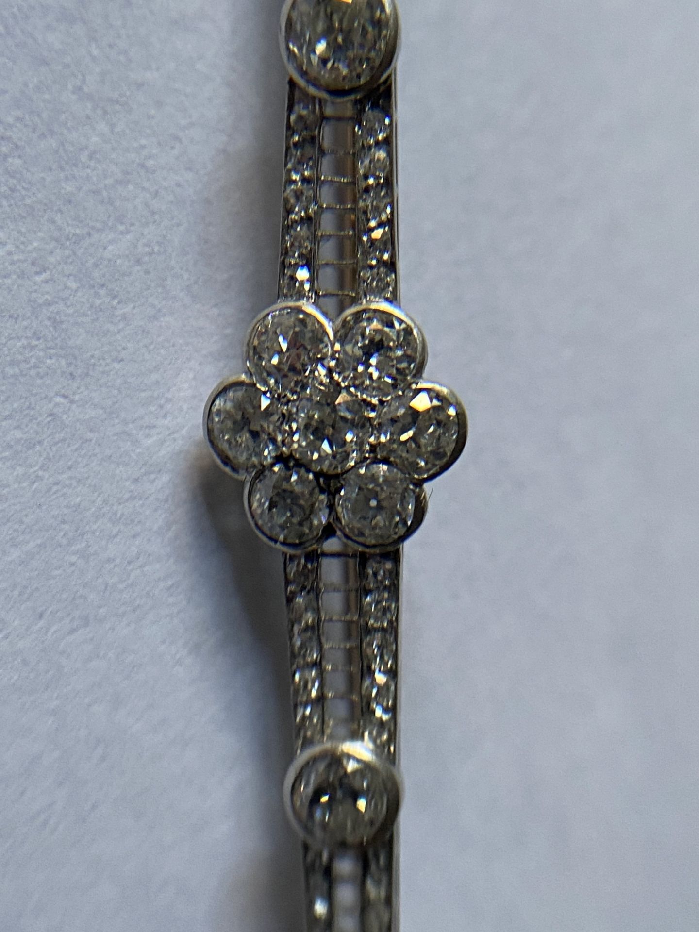 An Edwardian diamond cluster bar brooch - Image 6 of 9