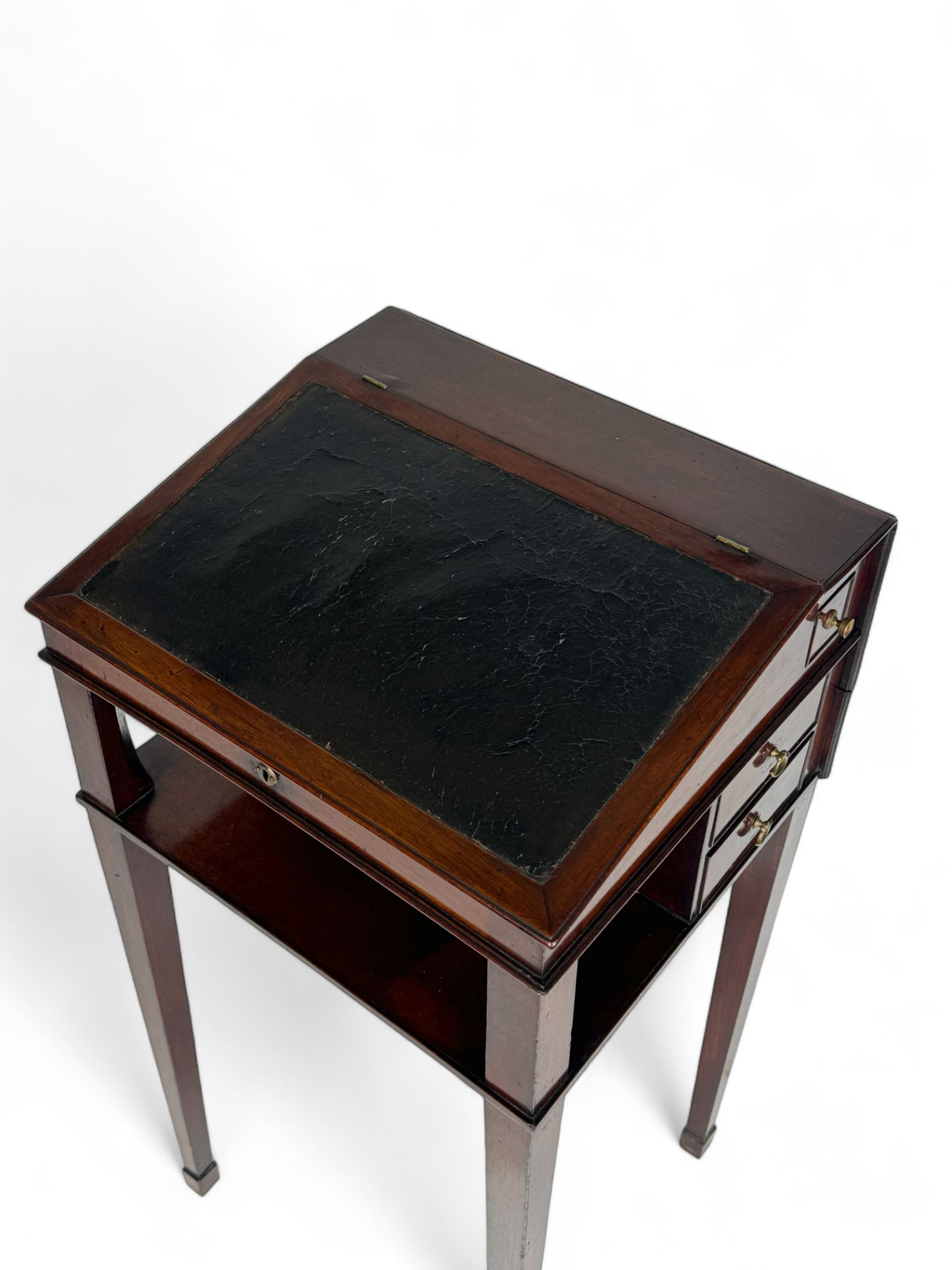 A George III mahogany scholar's table - Image 4 of 6