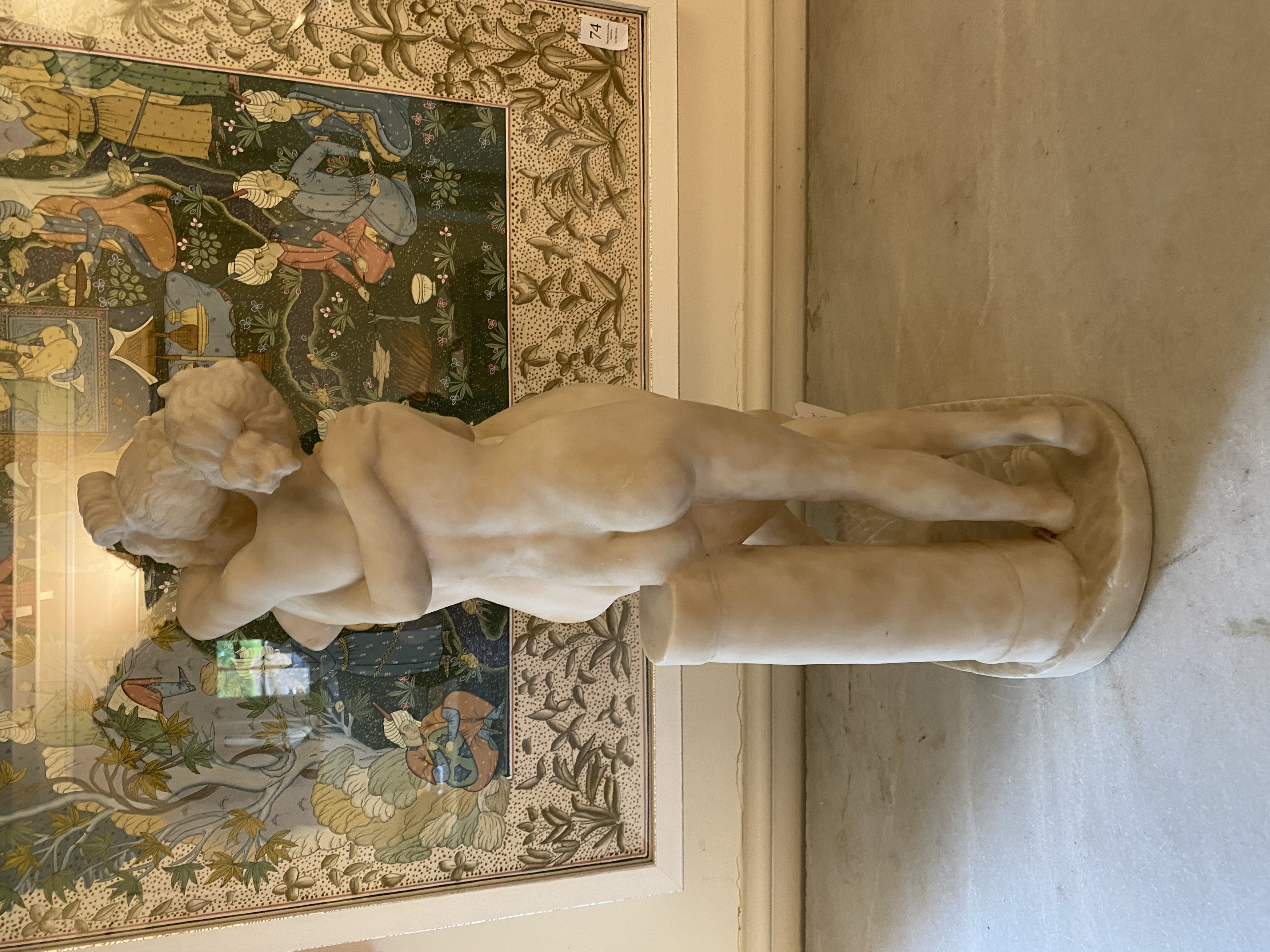An early 20th century alabaster figural group of 'The Three Graces', retailed by Klein, Paris - Image 6 of 7