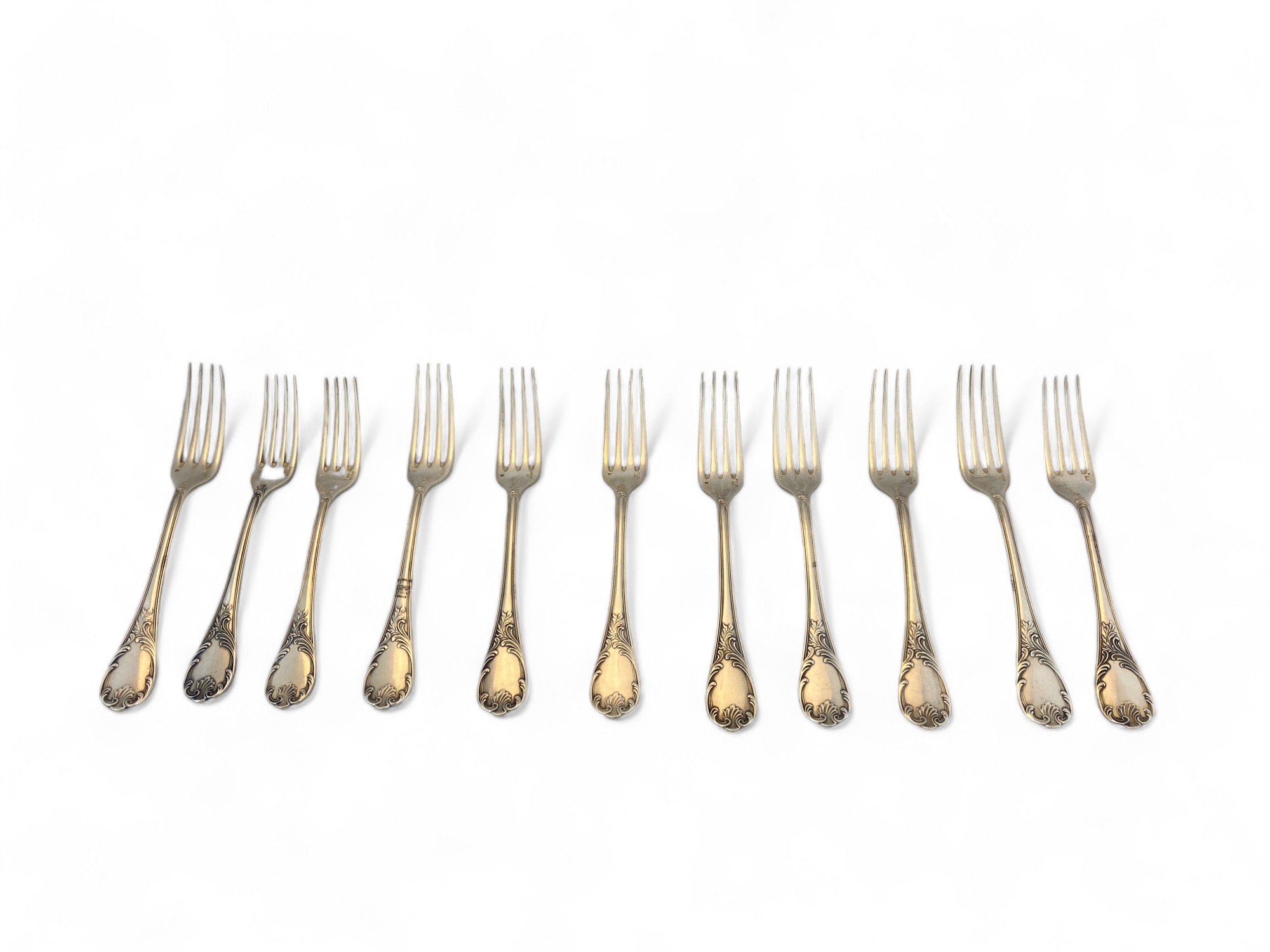 An extensive composite canteen of mostly silver plated Marly pattern cutlery by Christofle, Paris - Image 10 of 99