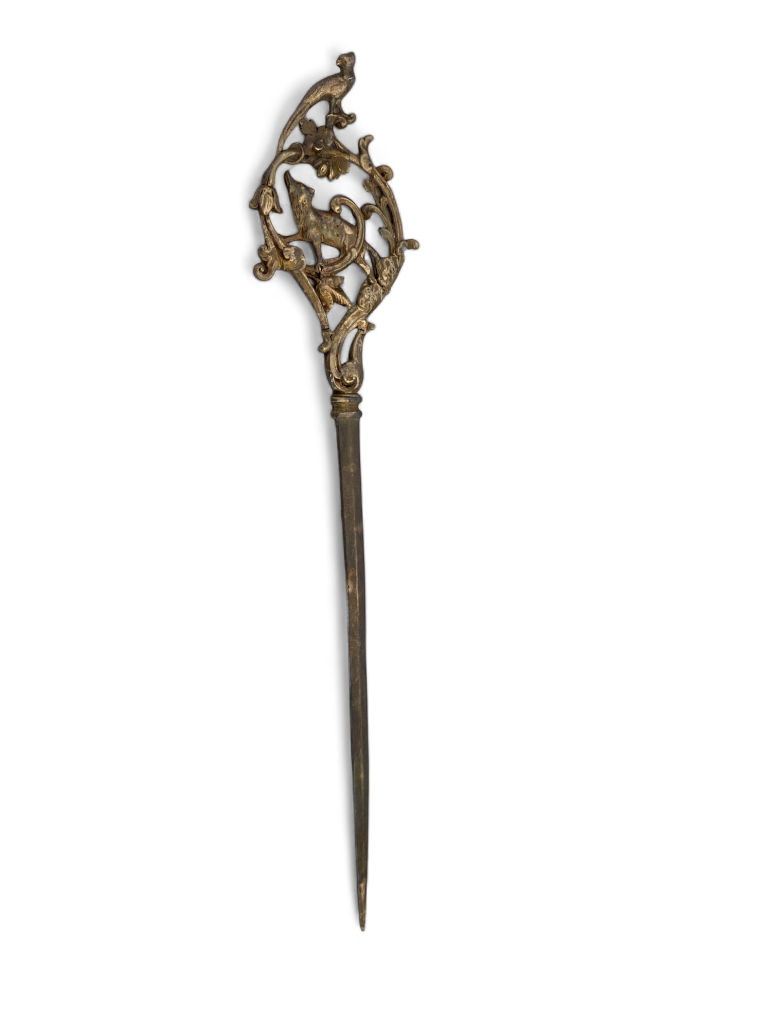 A late 19th century Austrian white metal hair pin, a white metal letter opener and a pair of Victor - Image 8 of 14