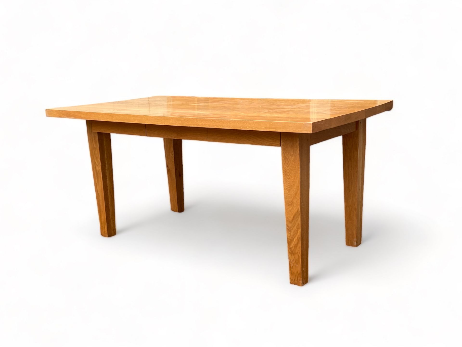 A contemporary oak writing tabe / desk by De La Espada