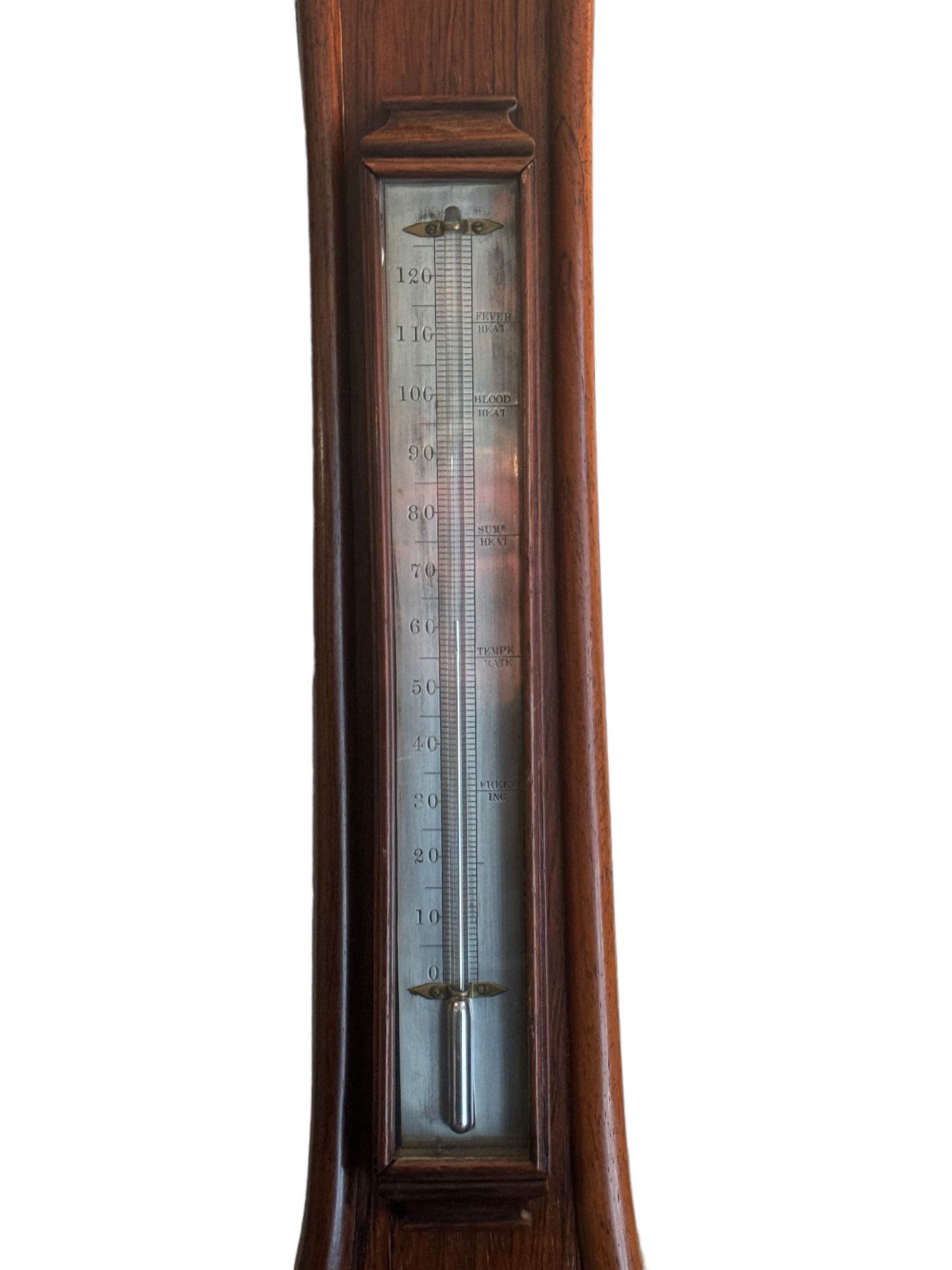 A Victorian rosewood mercury wheel barometer by P.Cetta, Gloucester - Image 4 of 5