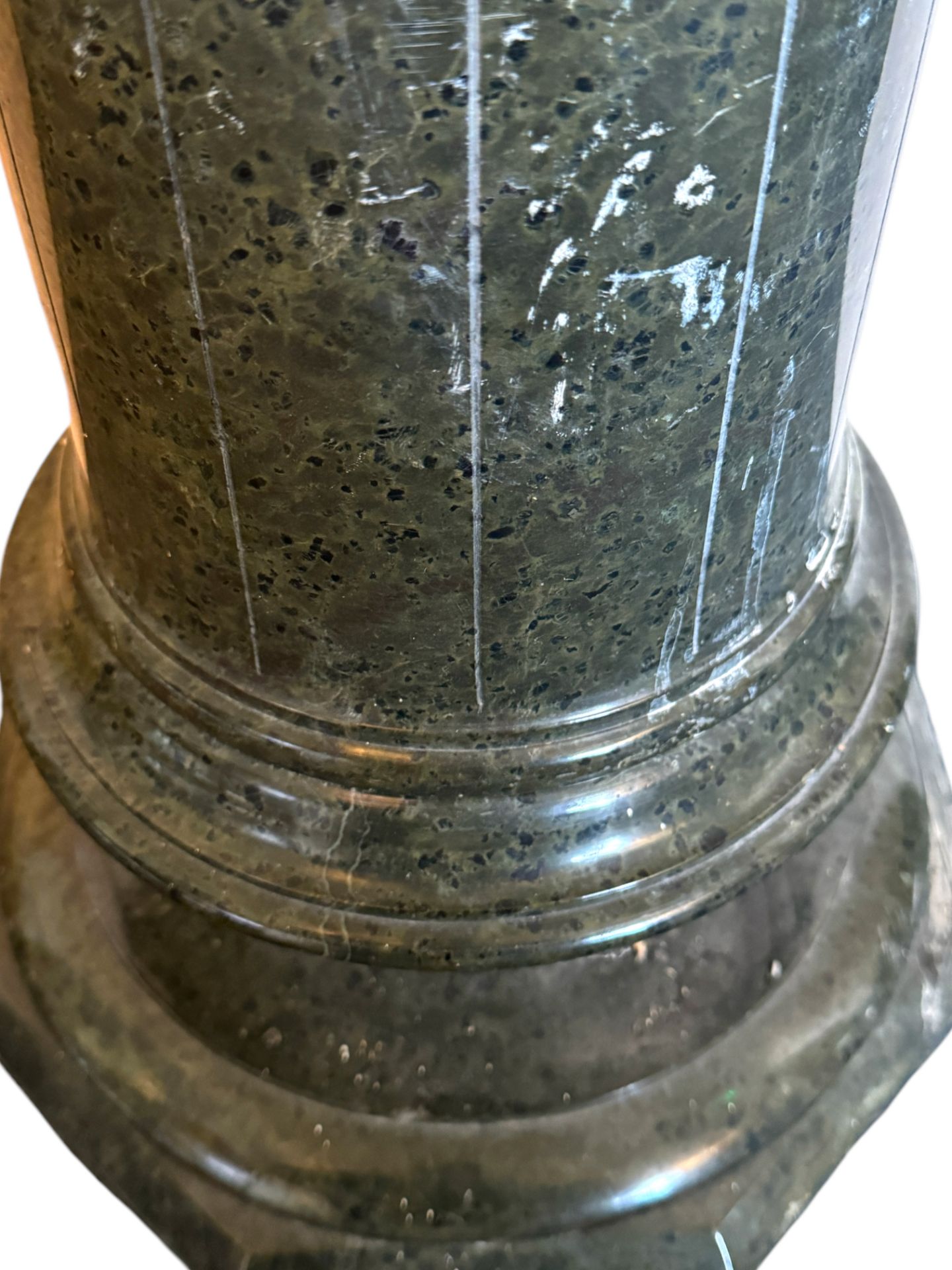 A late 19th century green granite column - Image 4 of 5