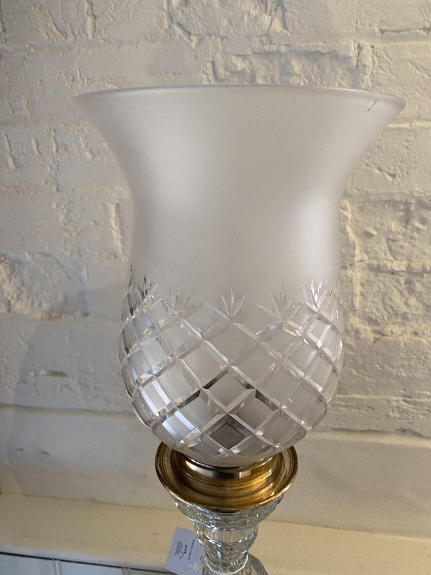A pair of Dutch cut glass table lamps - Image 8 of 9