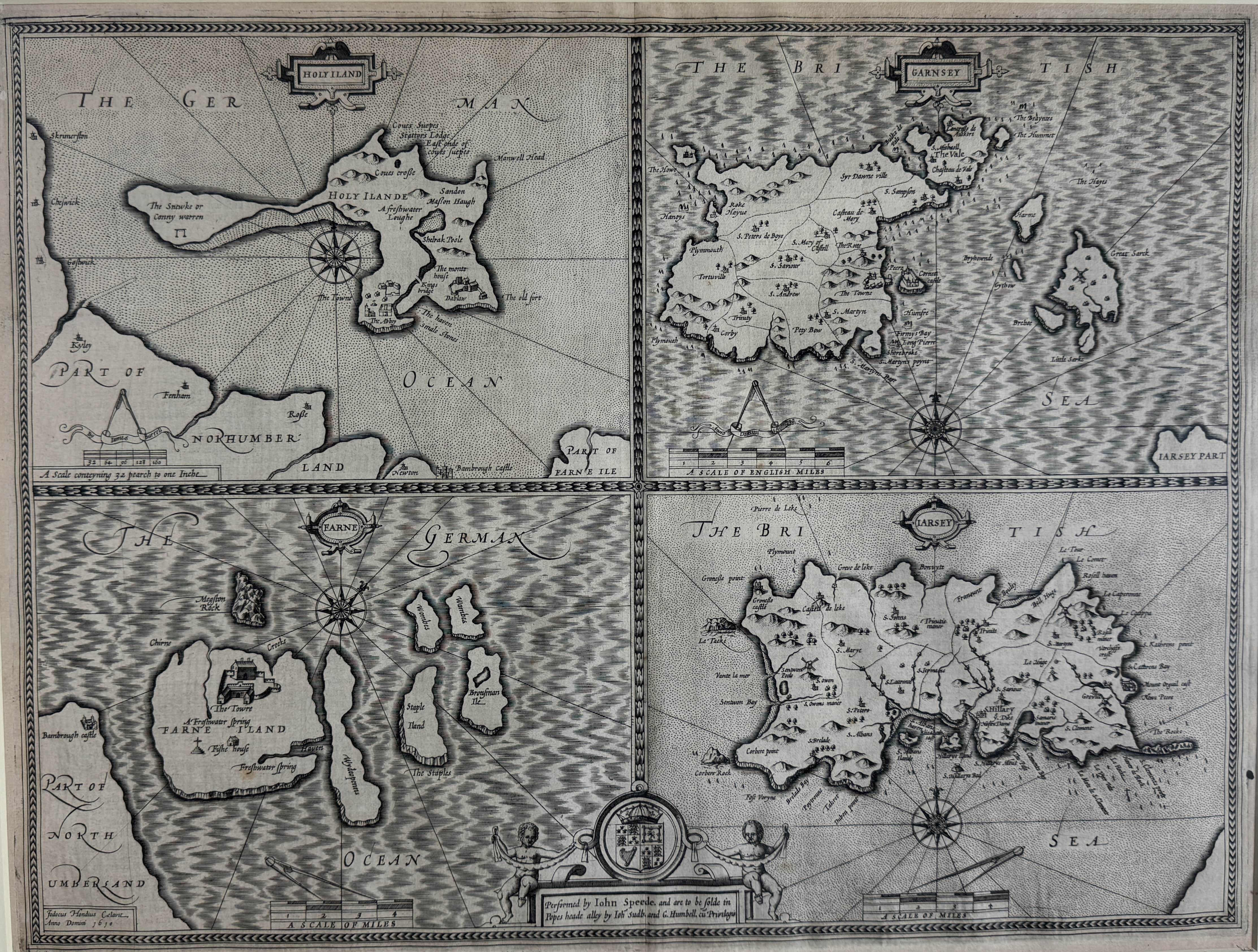 Two framed antique maps of the Channel Islands - Image 7 of 10