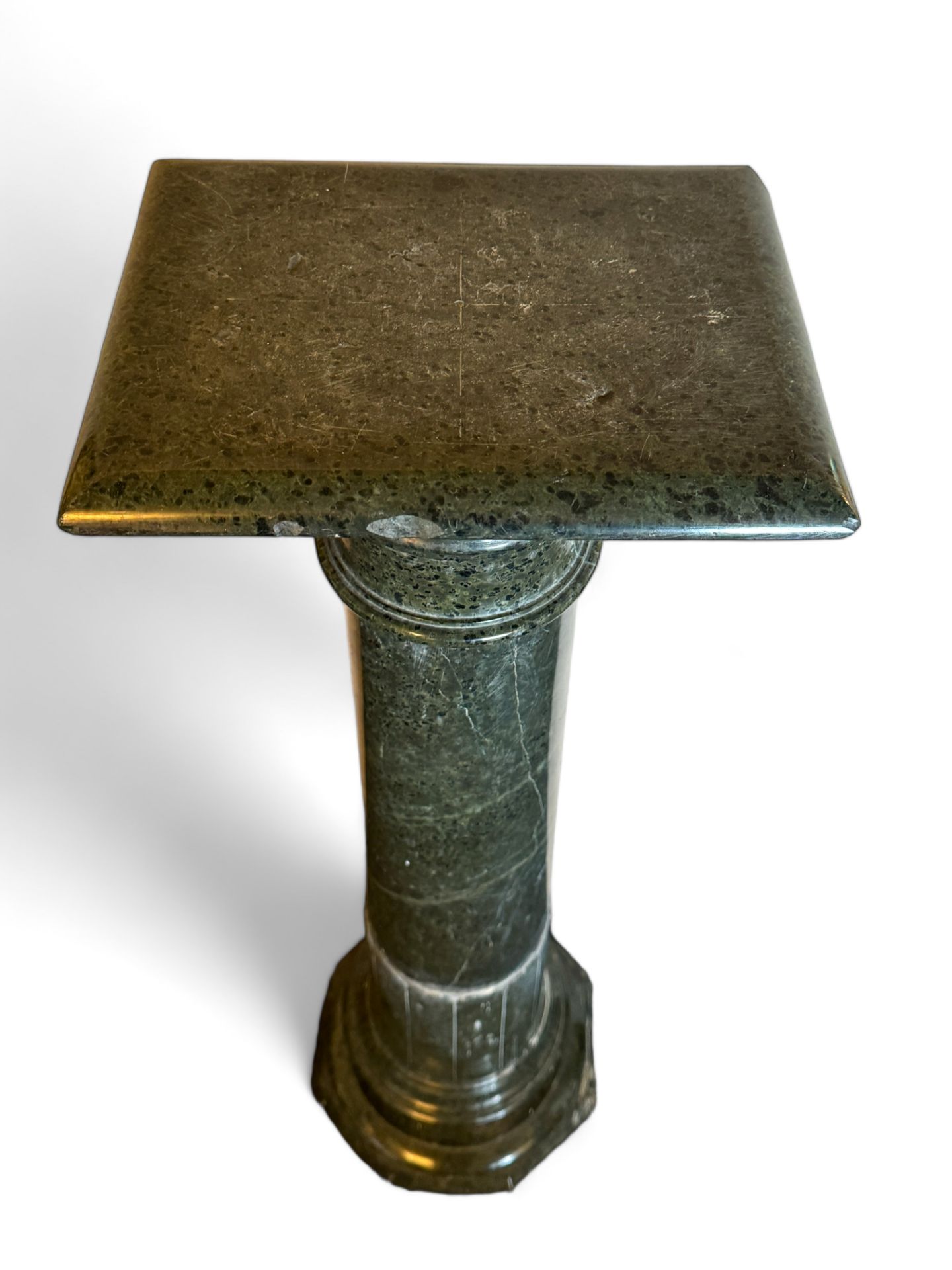 A late 19th century green granite column - Image 3 of 5
