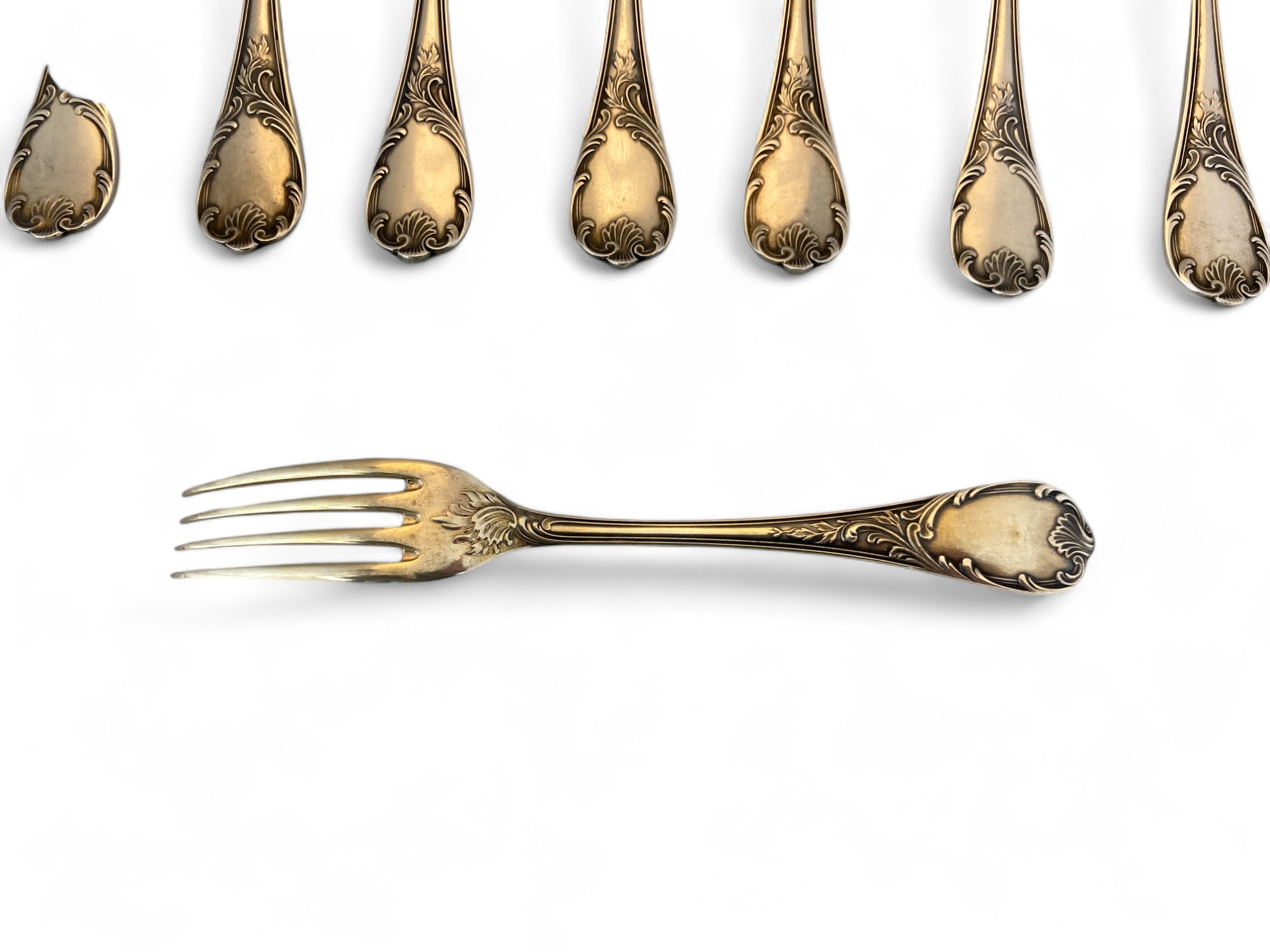 An extensive composite canteen of mostly silver plated Marly pattern cutlery by Christofle, Paris - Image 17 of 99