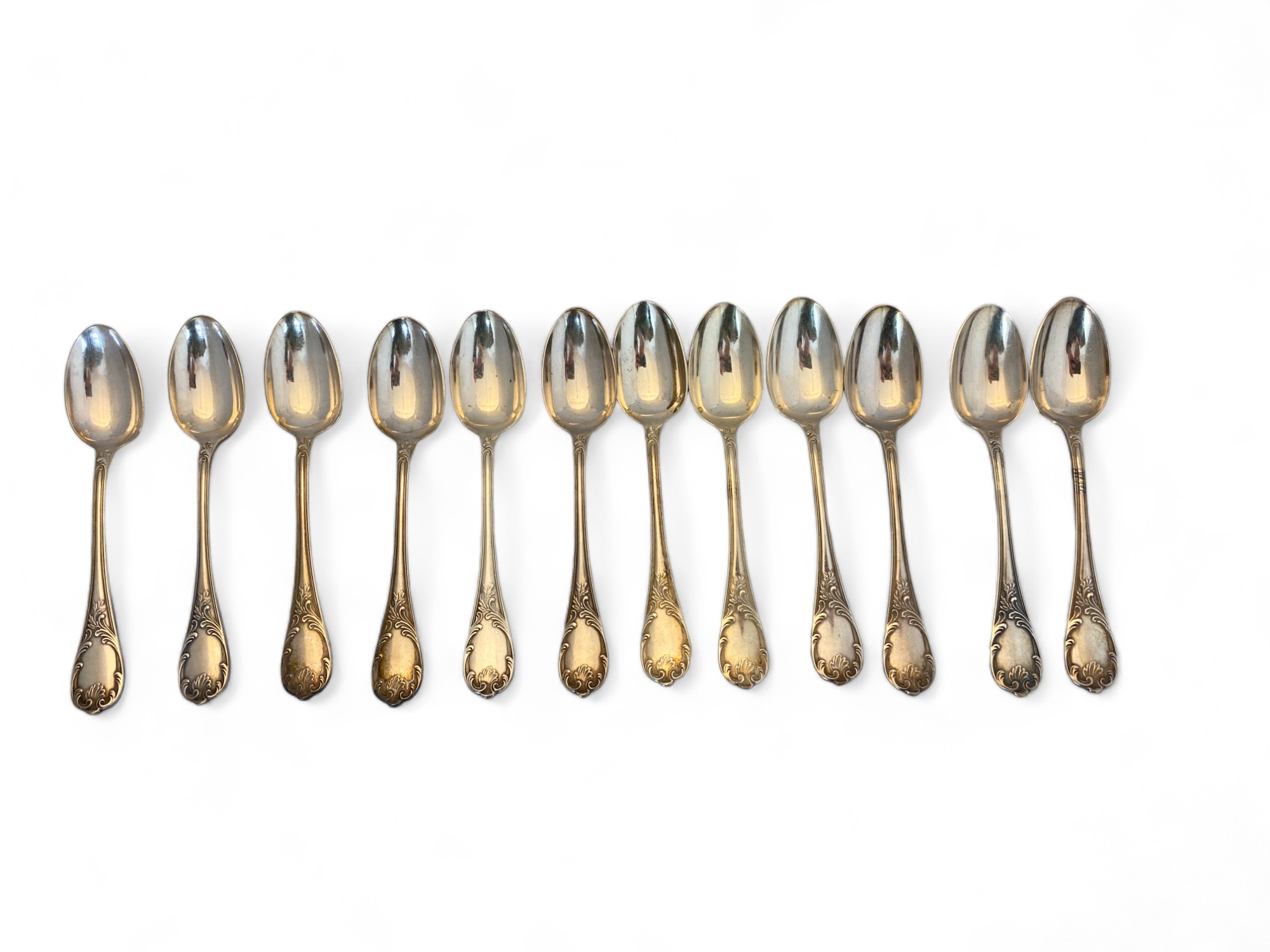 An extensive composite canteen of mostly silver plated Marly pattern cutlery by Christofle, Paris - Image 36 of 99
