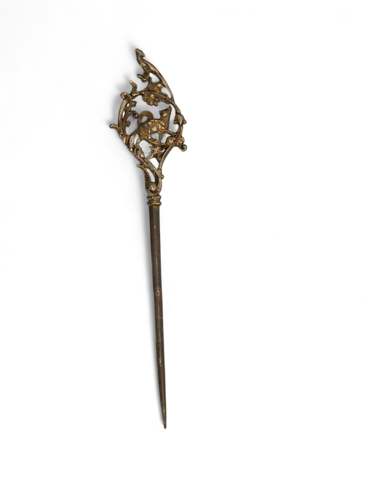 A late 19th century Austrian white metal hair pin, a white metal letter opener and a pair of Victor - Image 6 of 14