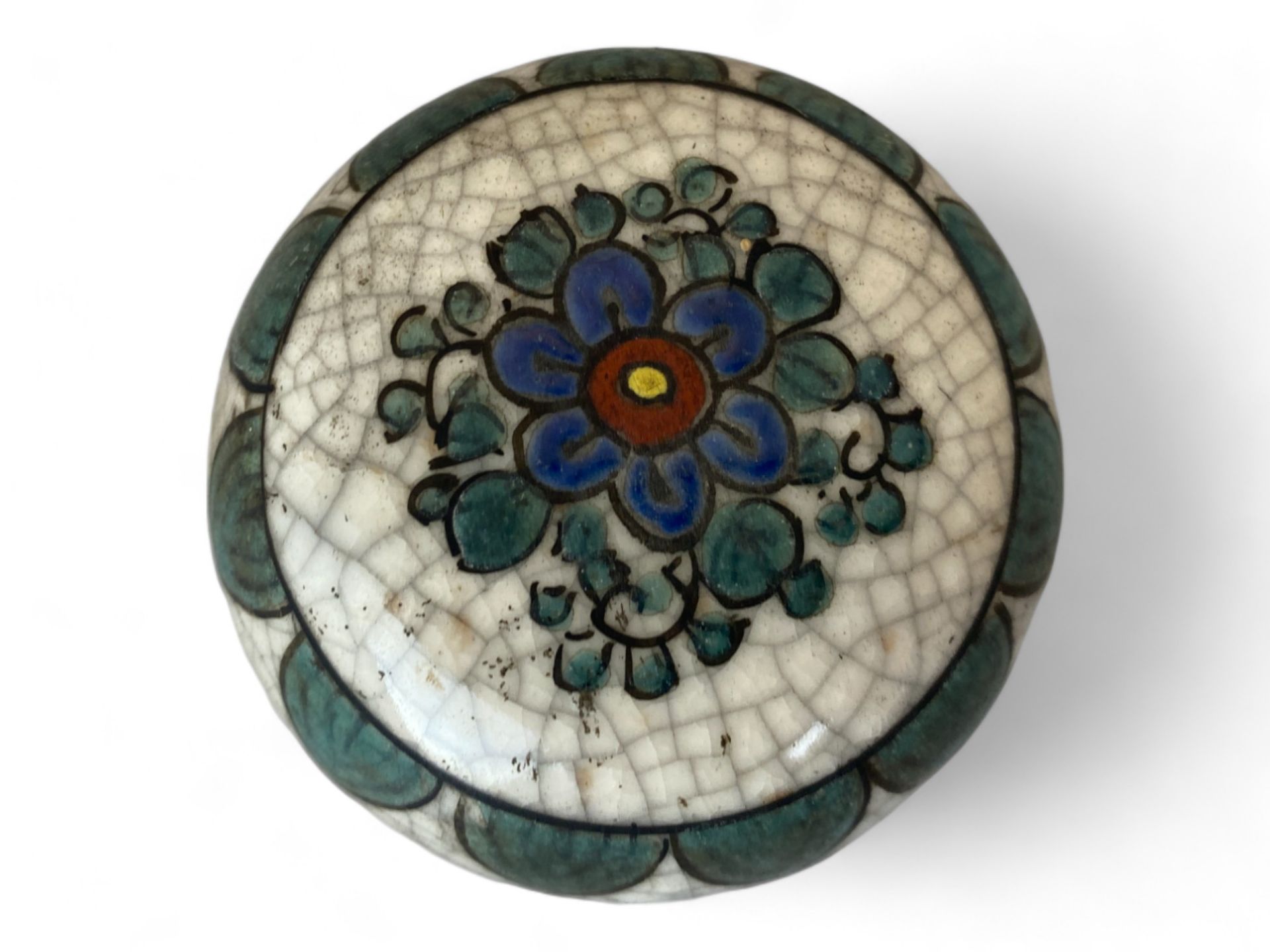 An early 20th century Chinese crackle glaze and enamel ginger jar - Image 5 of 9