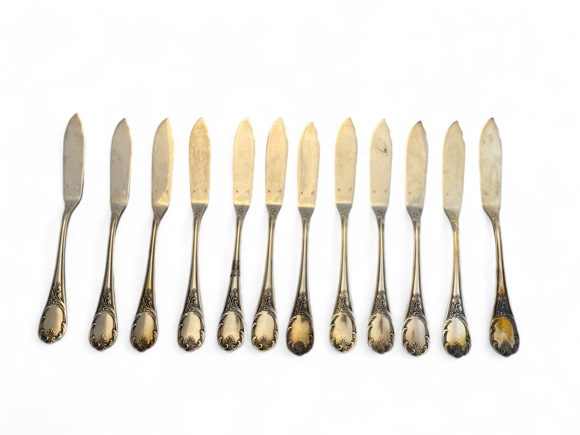 An extensive composite canteen of mostly silver plated Marly pattern cutlery by Christofle, Paris - Image 29 of 99