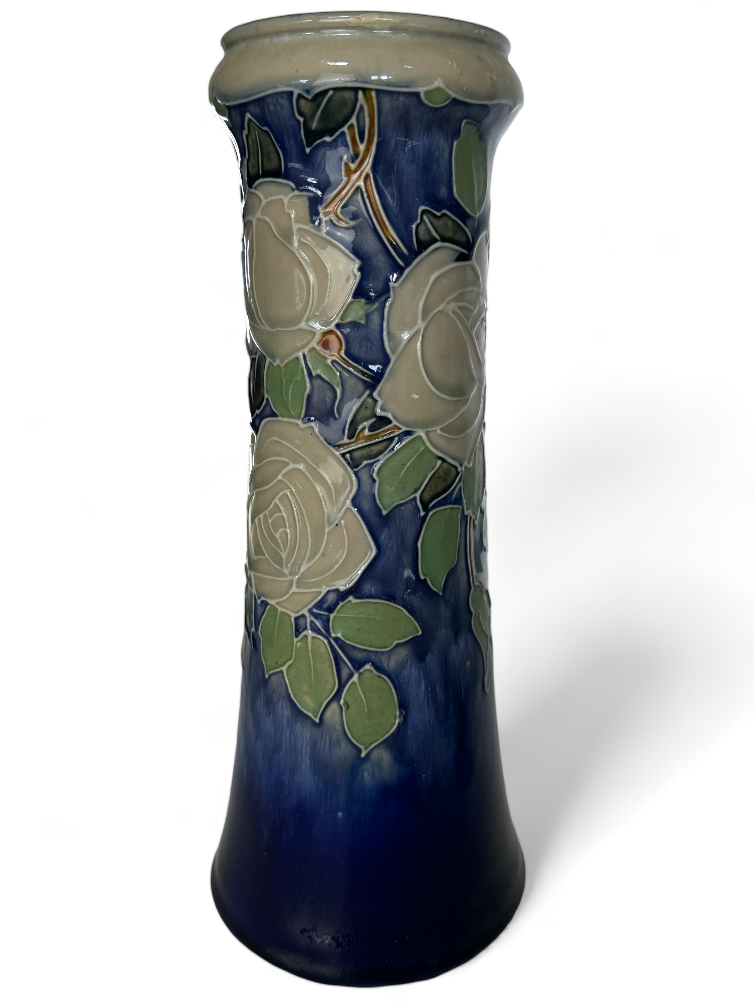 A garniture of Royal Doulton tube-lined decorated vases - Image 3 of 5