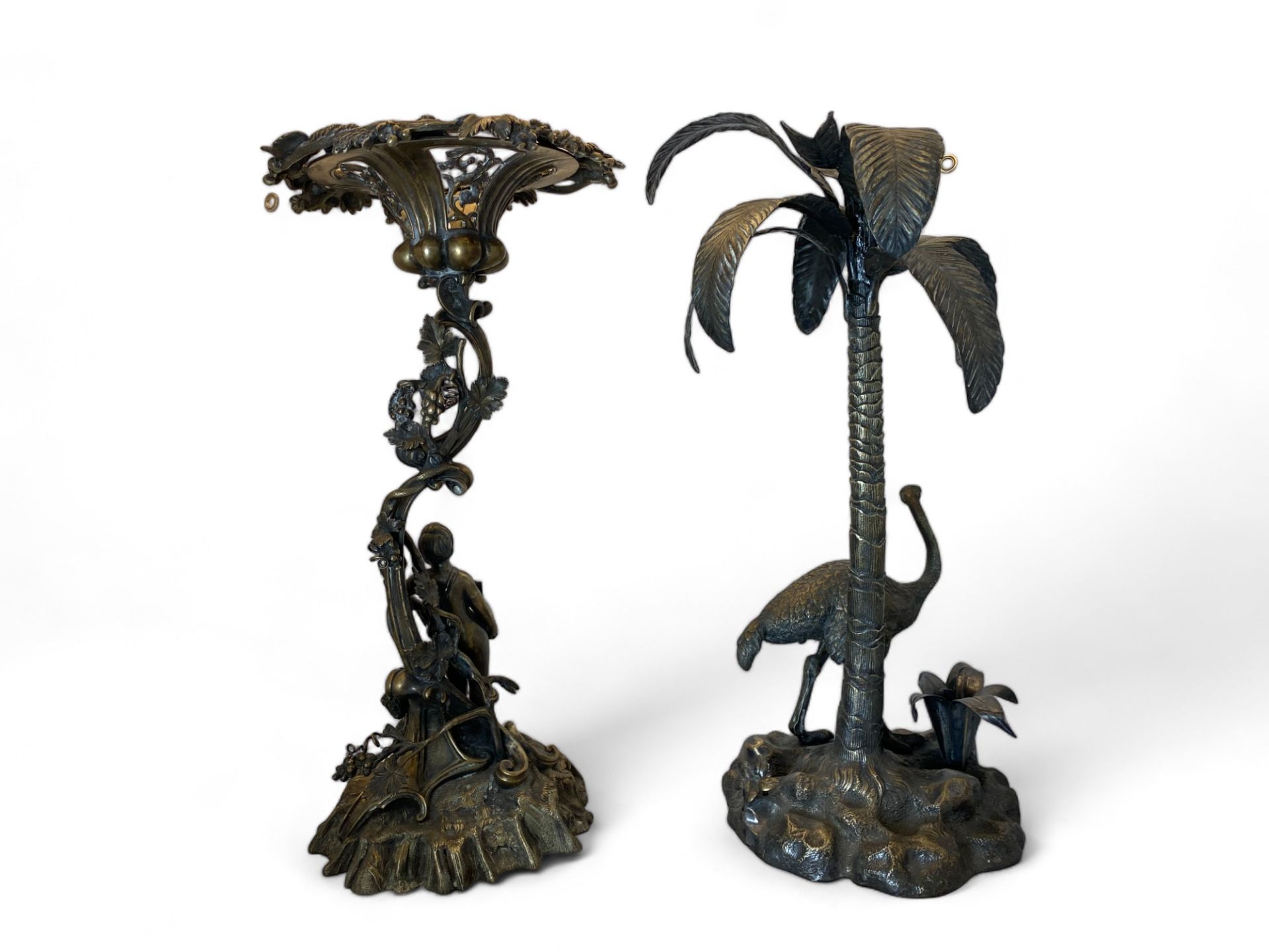 Two 19th century electroplated candlestick centrepieces - Image 4 of 11
