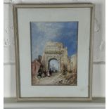 Two 19th century framed watercolours of Roman scenes