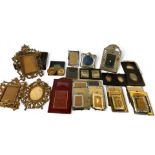 A group of small antique and vintage picture frames