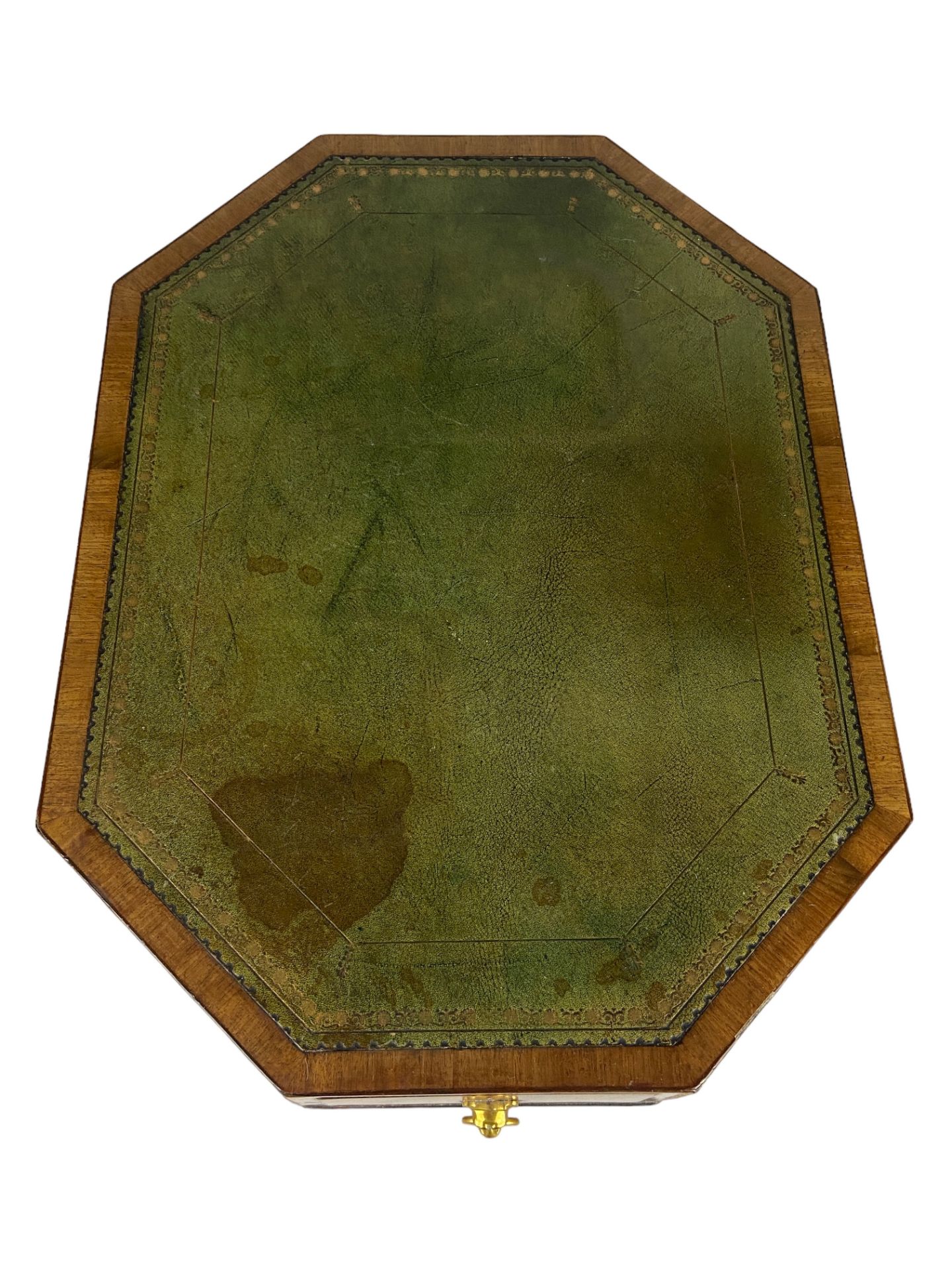 A small Regency mahogany and ebony marquetry octagonal centre table - Image 2 of 21