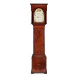A 19th century mahogany and sycamore marquetry long case clock