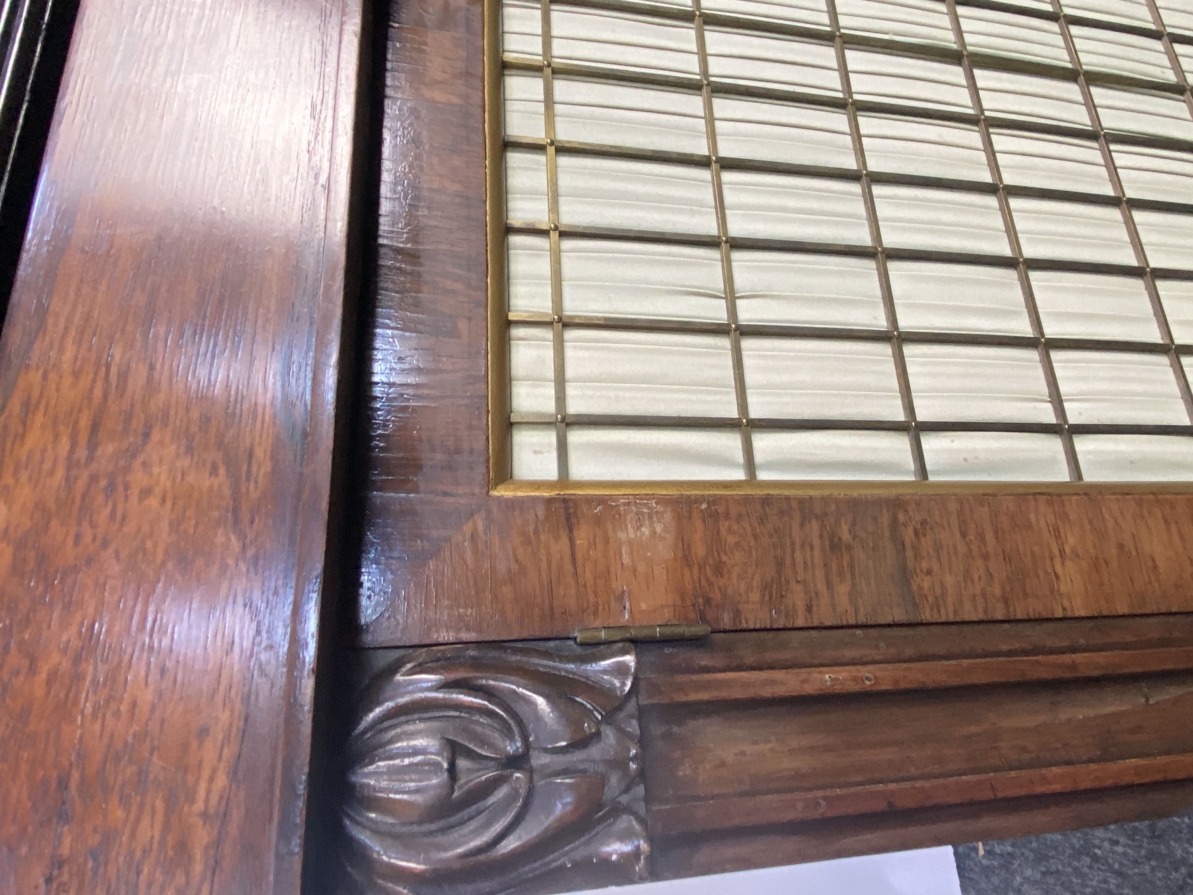 A Regency rosewood and gilt bronze mounted chiffonier side cabinet - Image 2 of 5