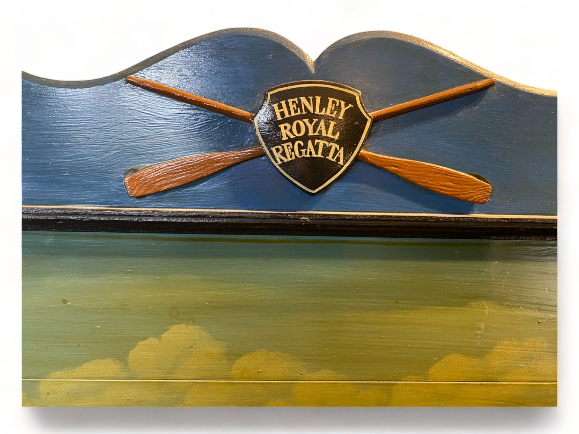 A reproduction Henley Royal Regatta painted three dimensional trophy board - Image 3 of 4