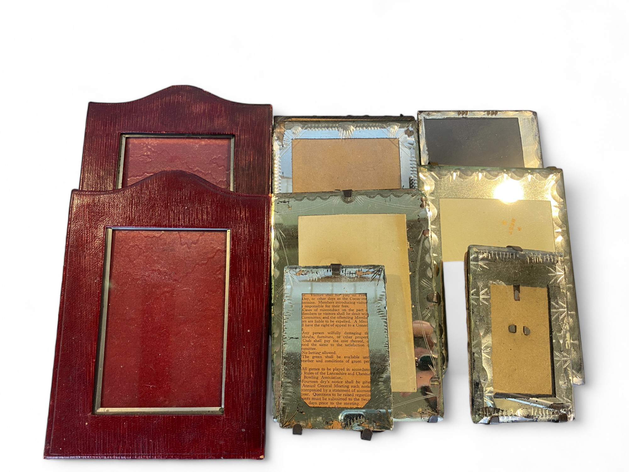 A group of small antique and vintage picture frames - Image 4 of 9