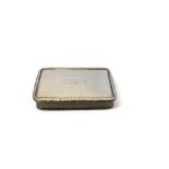 A William IV rectangular engine turned silver snuff box by Nathaniel Mills, Birmingham, 1830