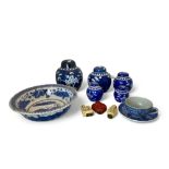 A group of Chinese items
