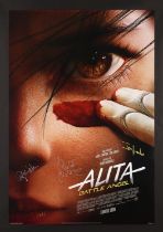 ALITA: BATTLE ANGEL (2019) - Christoph Waltz, Jon Landau and Robert Rodriguez Autographed US One-She