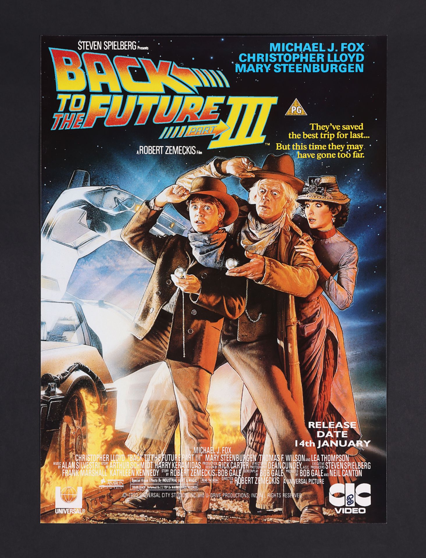 BACK TO THE FUTURE TRILOGY (1985-1990) - Three UK Video Posters, 1986 - 1991 - Image 3 of 3