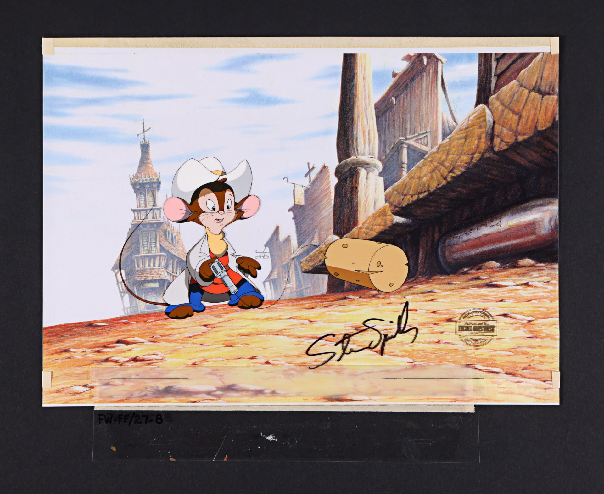 AN AMERICAN TAIL: FIEVEL GOES WEST (1991) - Steven Spielberg Autographed Original Hand-Painted Fieve