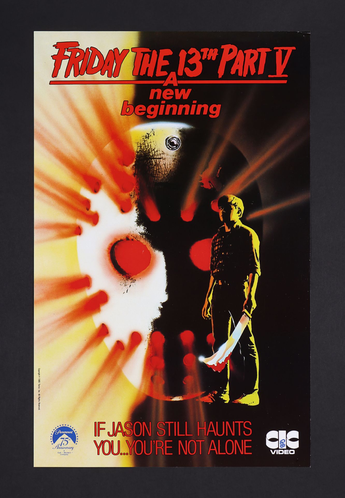 FRIDAY THE 13TH: VARIOUS PRODUCTIONS (1984 - 1989) - Six UK Video Posters, circa 1985 - 1990