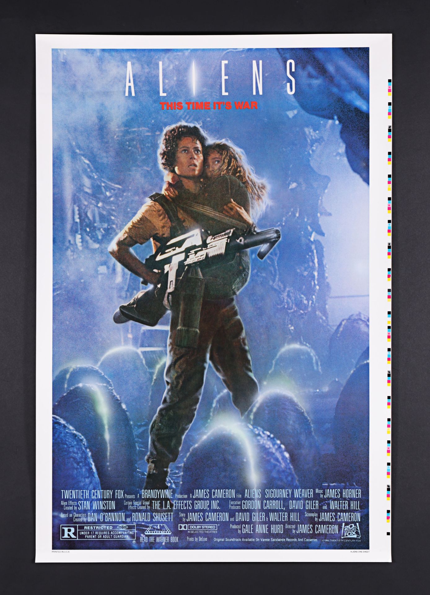 ALIENS (1986) - David Frangioni Collection: Printer's Test Proof US One-Sheet, 1986