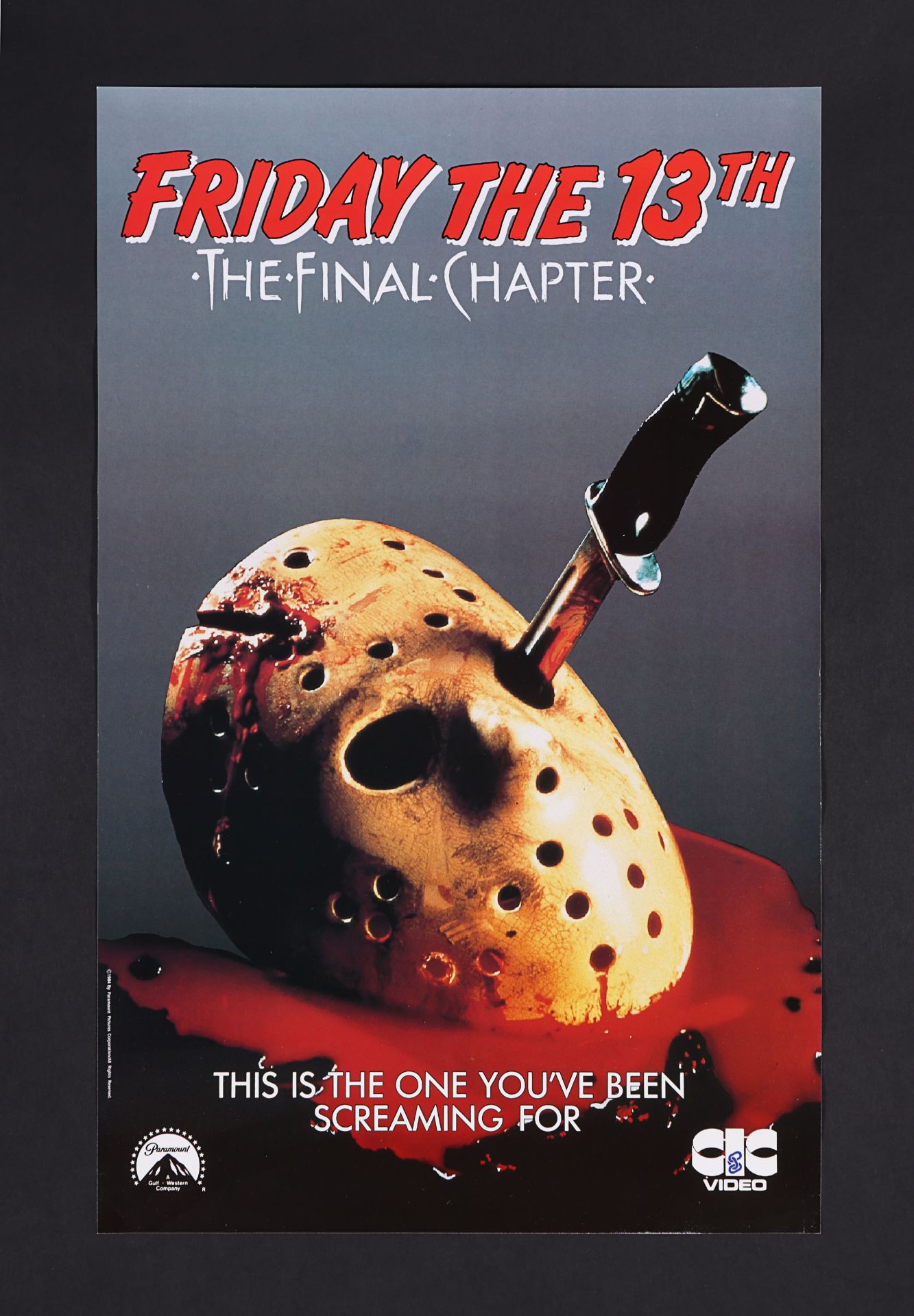 FRIDAY THE 13TH: VARIOUS PRODUCTIONS (1984 - 1989) - Six UK Video Posters, circa 1985 - 1990 - Image 2 of 6