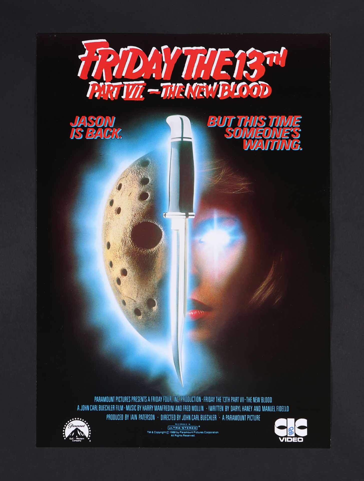 FRIDAY THE 13TH: VARIOUS PRODUCTIONS (1984 - 1989) - Six UK Video Posters, circa 1985 - 1990 - Image 5 of 6