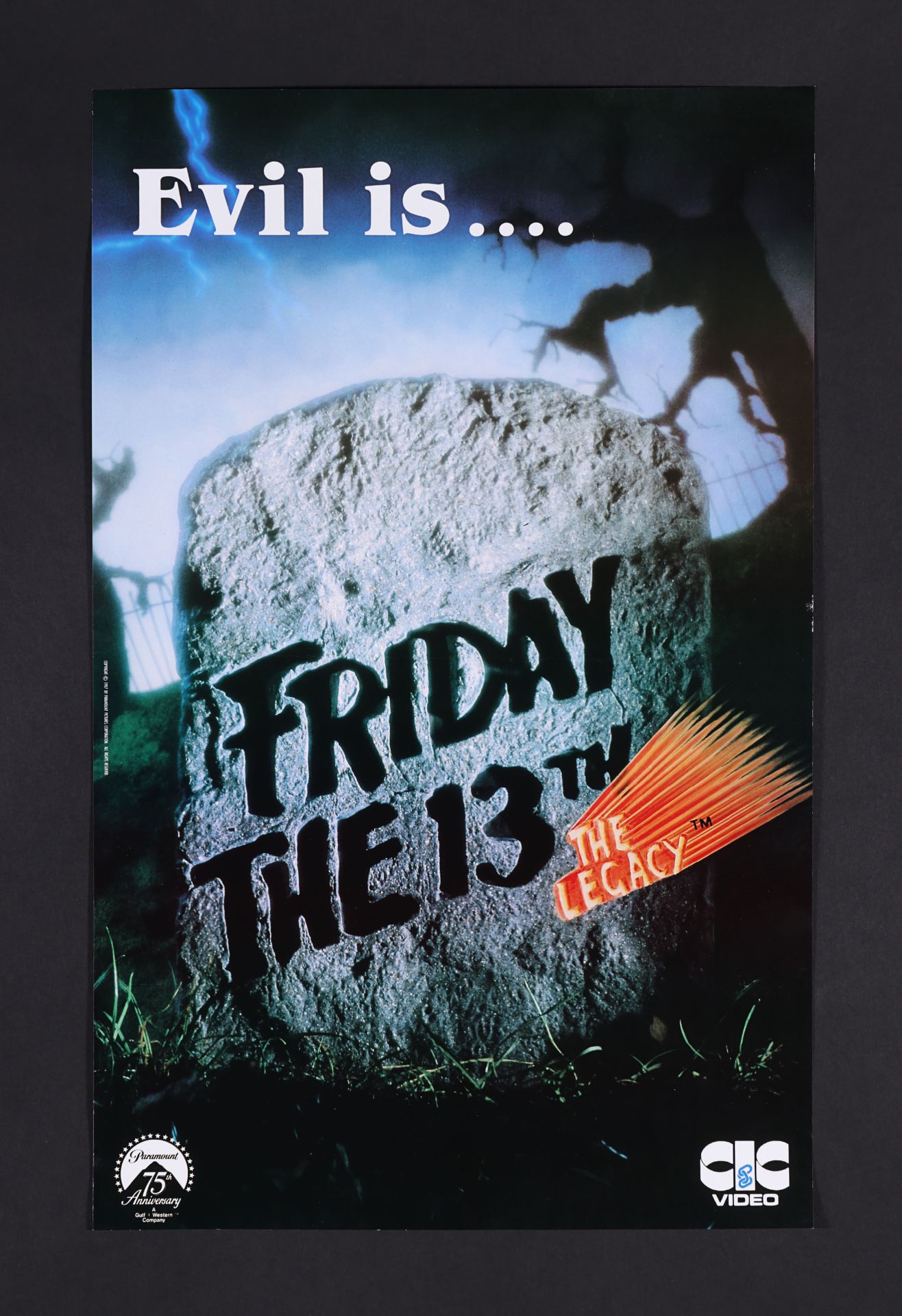 FRIDAY THE 13TH: VARIOUS PRODUCTIONS (1984 - 1989) - Six UK Video Posters, circa 1985 - 1990 - Image 4 of 6